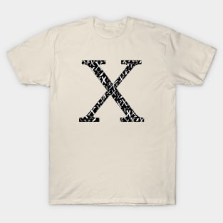 X Filled - Typography T-Shirt